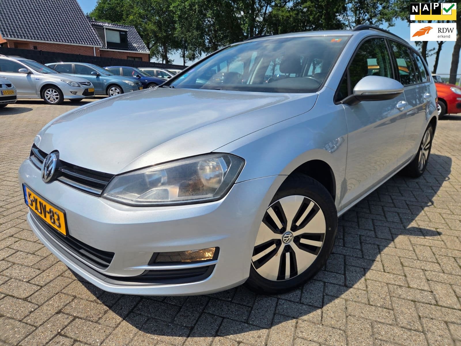 Volkswagen Golf Variant 1.2 TSI Trendline 2014. Airco/Cruise, Auto's, Euro 5, Stof, Gebruikt, Zwart