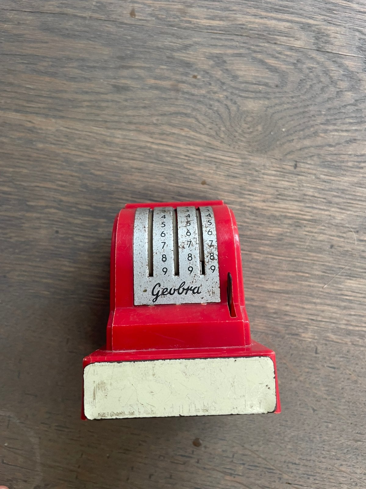 Vintage Geobra Speelgoedkassa – Rood – Jaren '50/'60 Retro, Ophalen of Verzenden, Huis en Inrichting