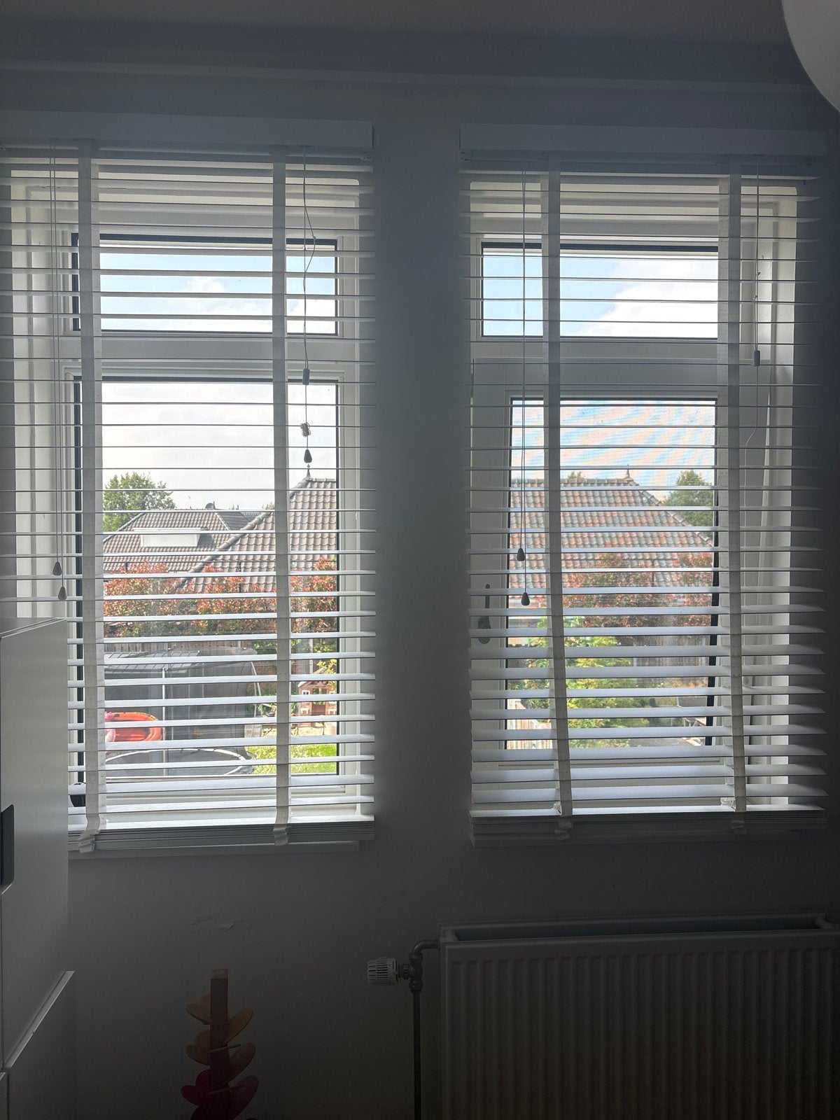 4x Witte Jalousieën - Horizontale Jaloezieën, Huis en Inrichting, Ophalen, Gebruikt, Wit, 50 tot 100 cm