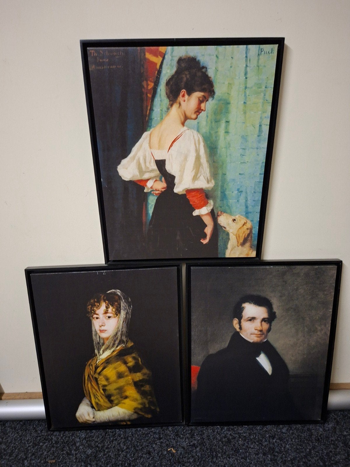 3 stuks canvas lijsten, Minder dan 50 cm, Gebruikt, Ophalen of Verzenden, Nvt