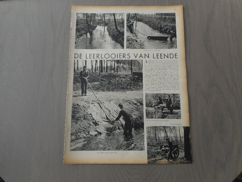 Leende. De Leerlooiers. 1937., Ophalen of Verzenden, 1920 tot 1940, Nederland, Knipsel(s)
