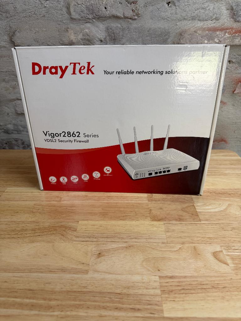 DrayTek Vigor 2862 Security Firewall – nieuw in verpakking, Ophalen of Verzenden, Nieuw, Router met modem