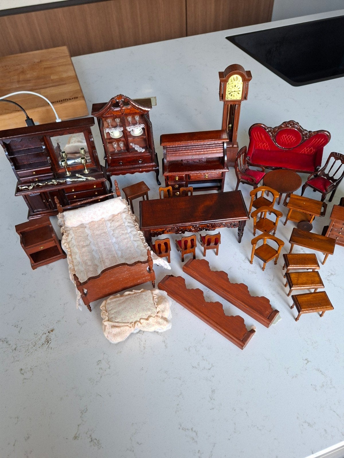 poppenhuis meubels, Verzamelen, Poppenhuizen en Toebehoren, Ophalen, Gebruikt, Decoratie