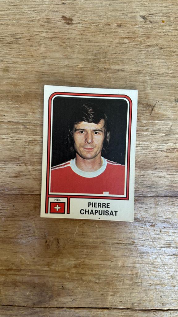Panini Argentina 78 plaatje Pierre Chapuisat WK 78, Verzenden, Zo goed als nieuw, Sticker
