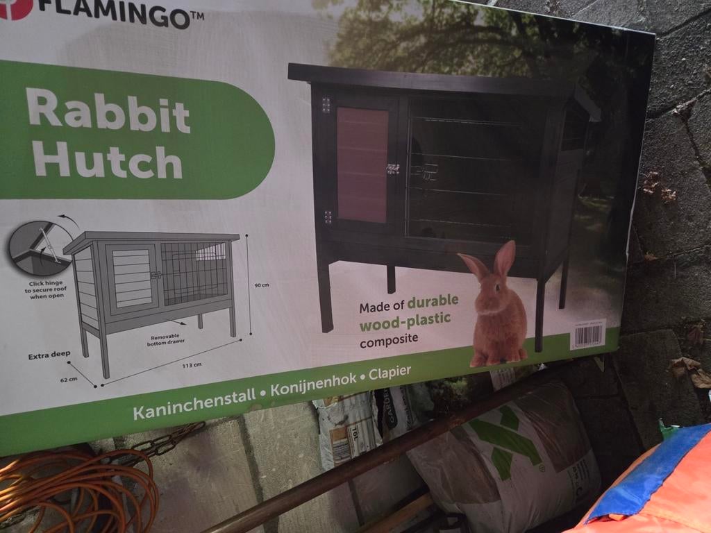 Konijnenkooi nieuw, Dieren en Toebehoren, 110 cm of meer, Nieuw, Hok, Ophalen