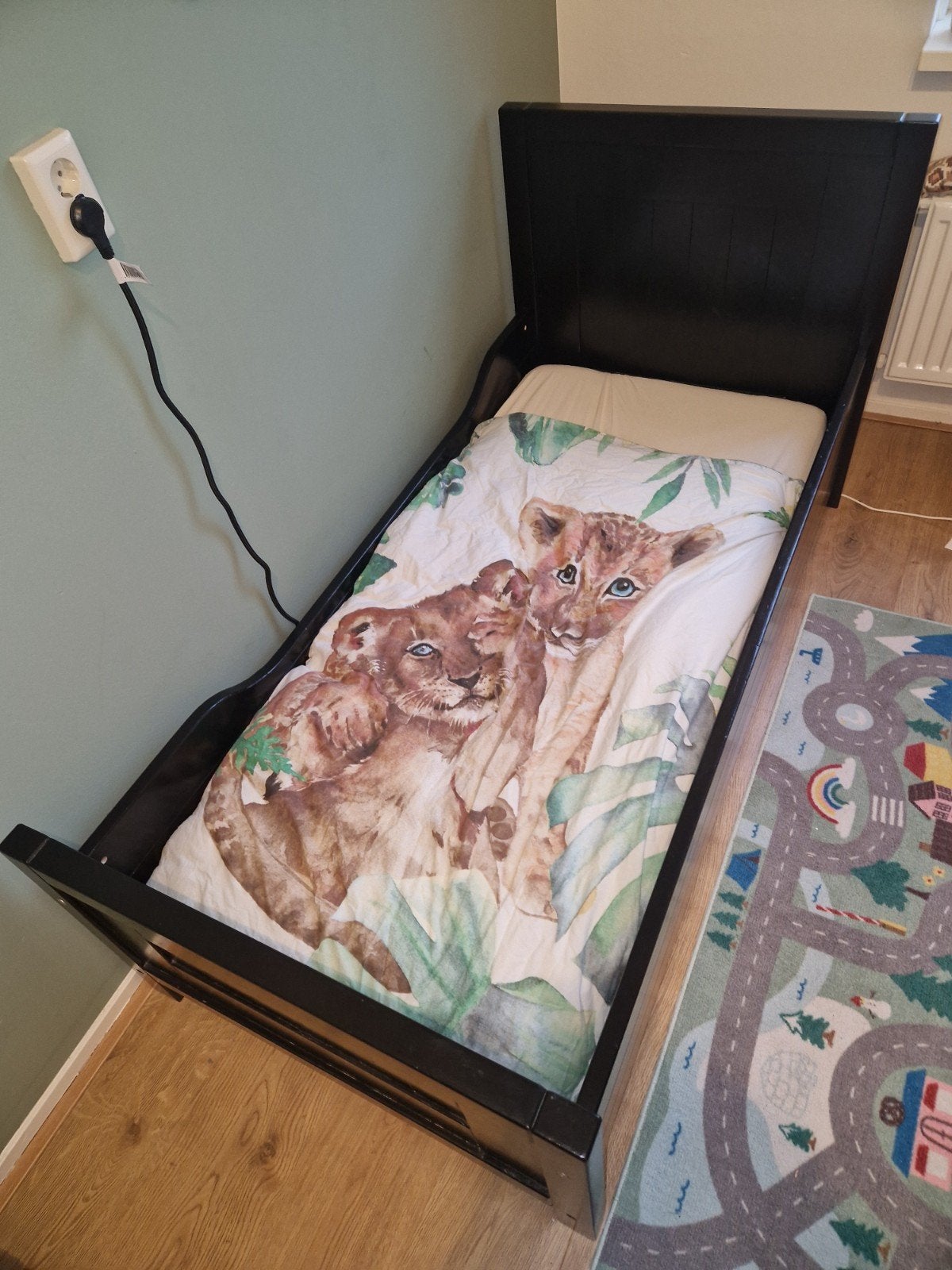 Peuterbed, Kinderen en Baby's, Kinderkamer | Bedden, Ophalen, 70 tot 85 cm, 140 tot 160 cm, Zo goed als nieuw