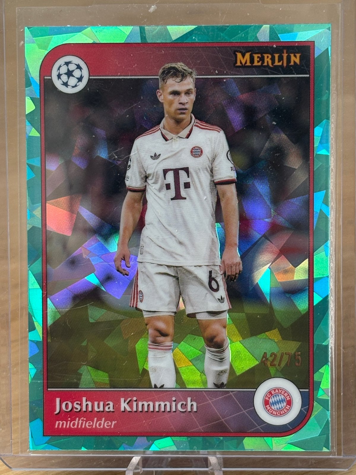 Joshua Kimmich Merlin Sticker 42/75 Bayern München, Ophalen, Zo goed als nieuw, Buitenlandse clubs, Poster, Plaatje of Sticker