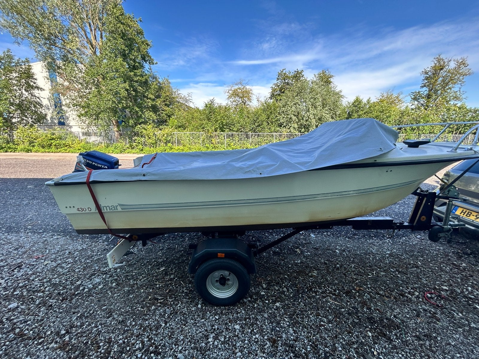 Alma 430 D bootje met Allpa stoelen en Volvo Penta 9.9, Watersport en Boten, Speedboten, Ophalen, Overige merken, Gebruikt, Minder dan 70 pk