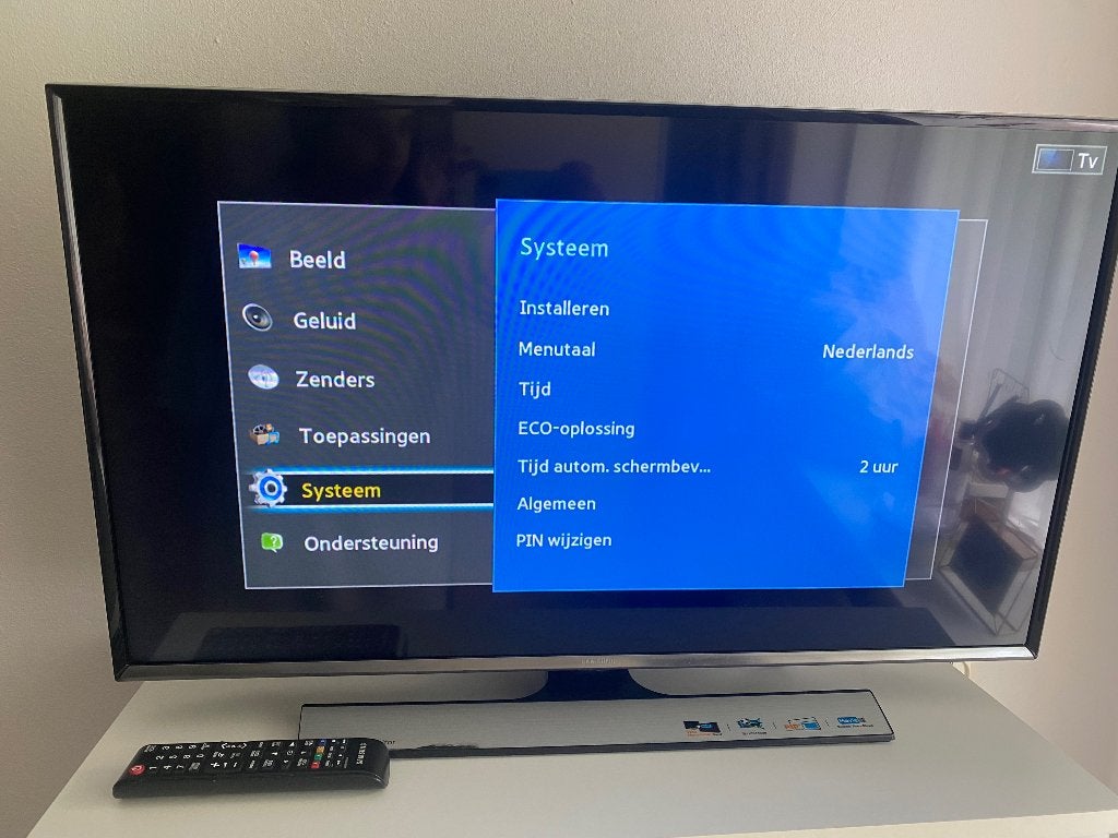 Samsung tv zwart 32 inch T32E310EW, Ophalen, LED, 50 Hz, Zo goed als nieuw