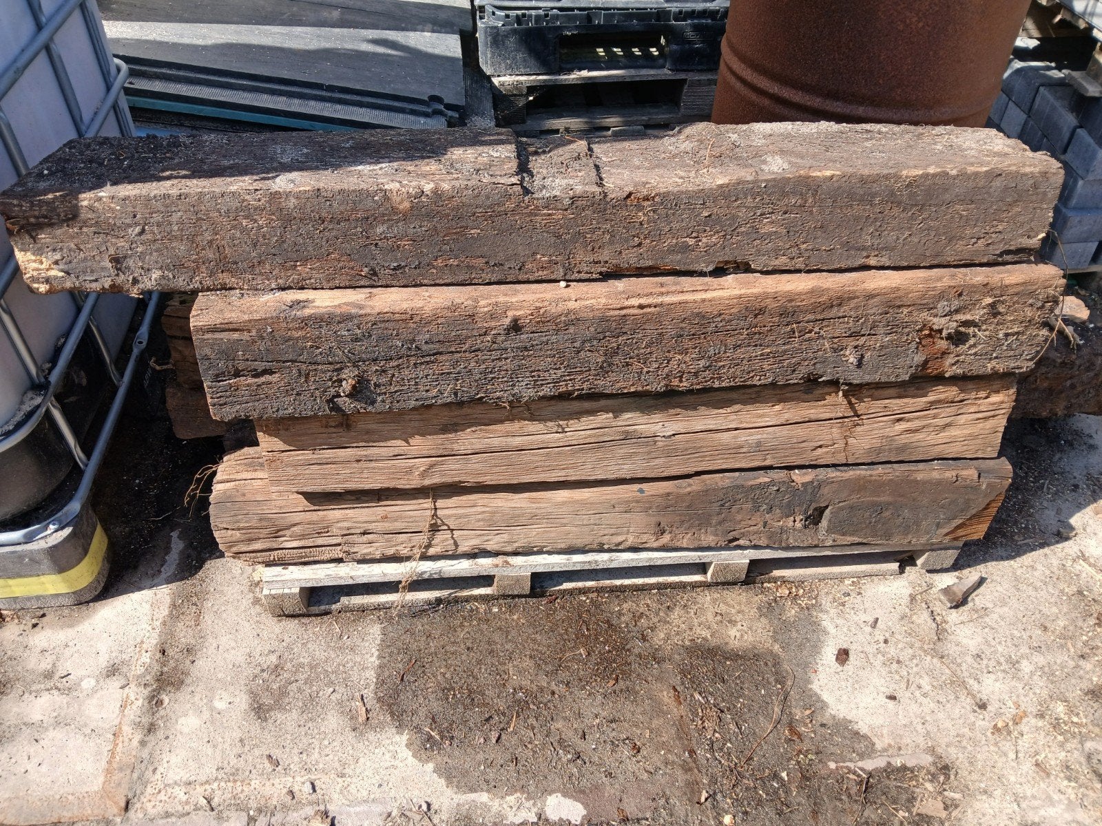Gebruikte bielzen, Ophalen, Gebruikt, Hout, Biels