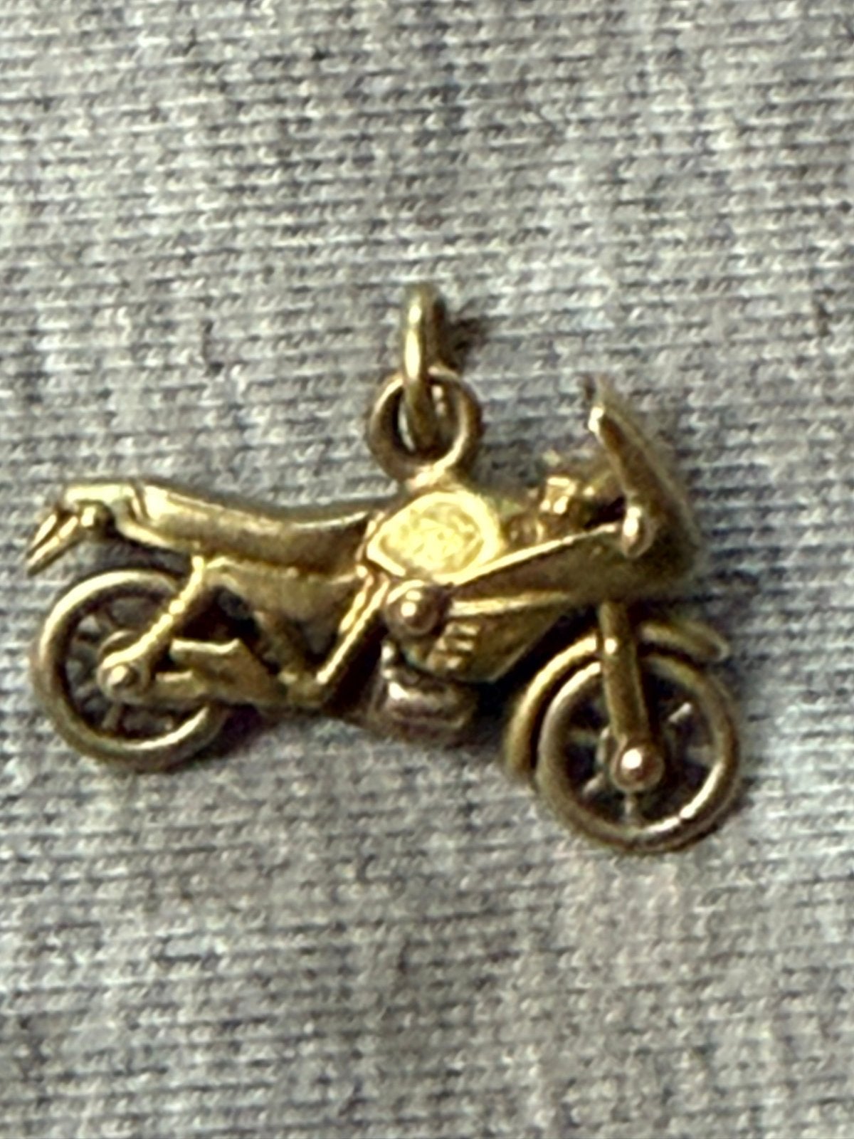 Gouden Motor kettinghanger, Ophalen of Verzenden, Zo goed als nieuw, Goud