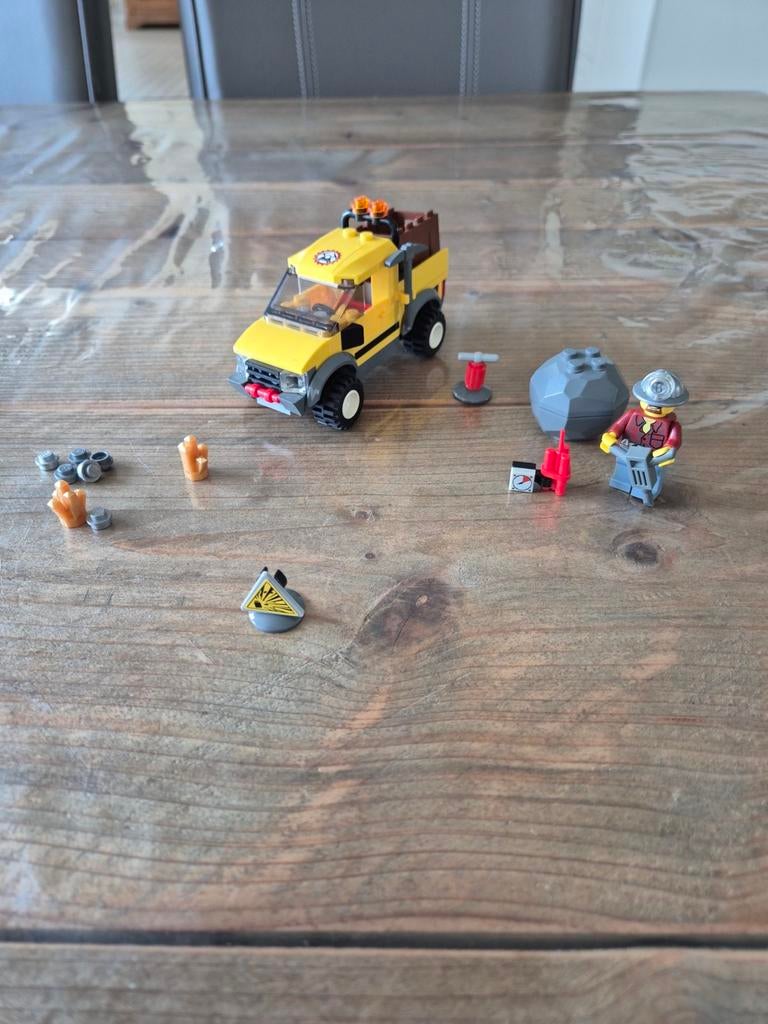 Lego City mijnwagen met mijnwerker, Ophalen of Verzenden