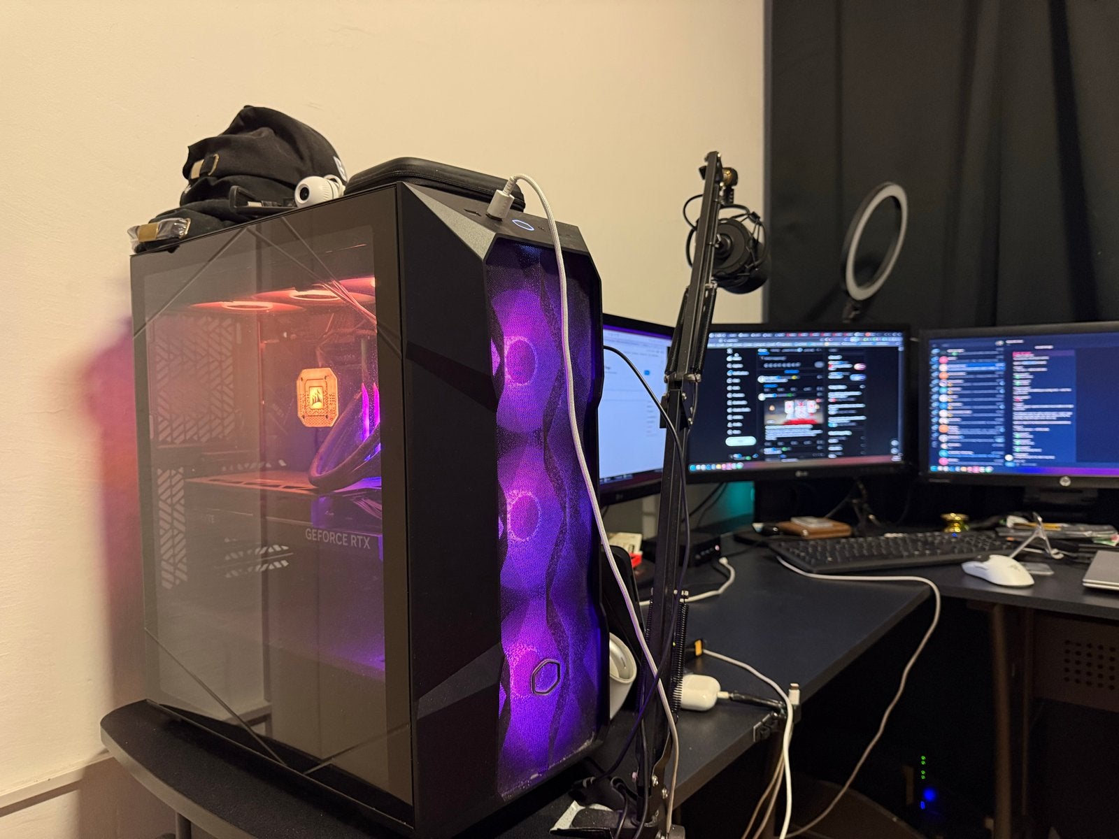 Complete setup – i9-14900K + RTX 4080 PC + 3 23" monitoren, Computers en Software, Ophalen of Verzenden, Zo goed als nieuw, Gaming