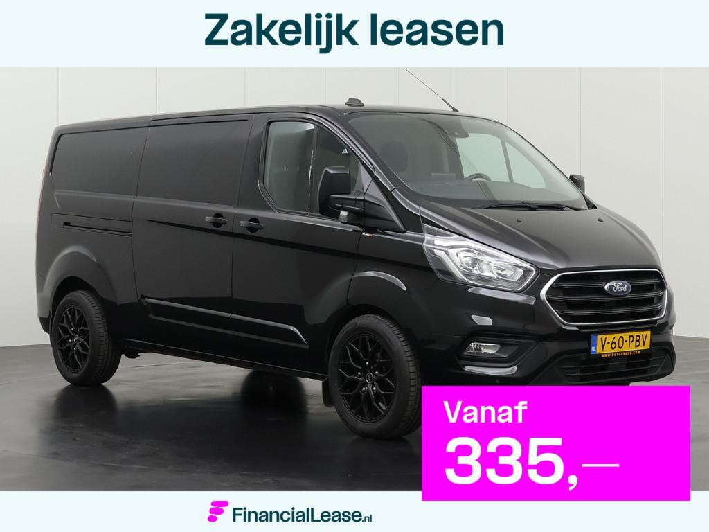 Ford Transit Custom 2.0TDCi 130PK Automaat Lang Sport Limite, Stof, Gebruikt, 4 cilinders, Blauw