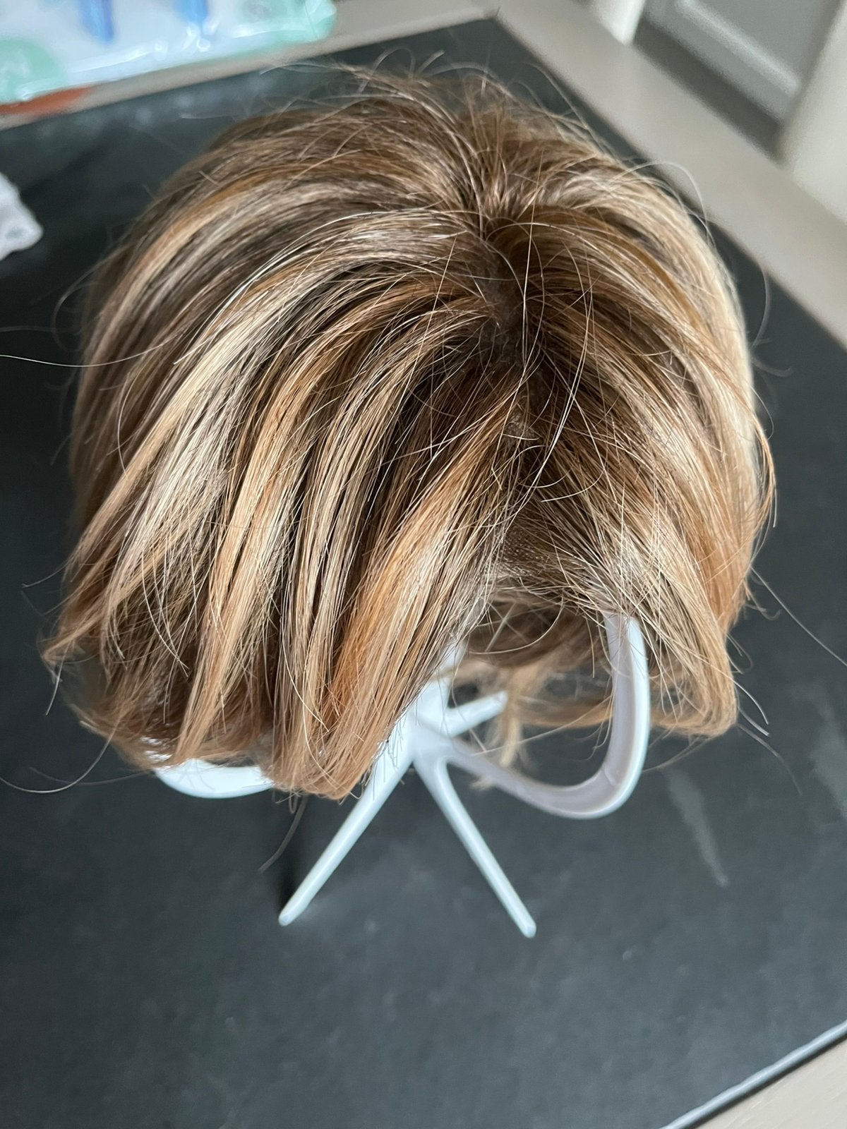 Haarstukje synthetisch, Ophalen of Verzenden, Zo goed als nieuw, Pruik of Haarverlenging