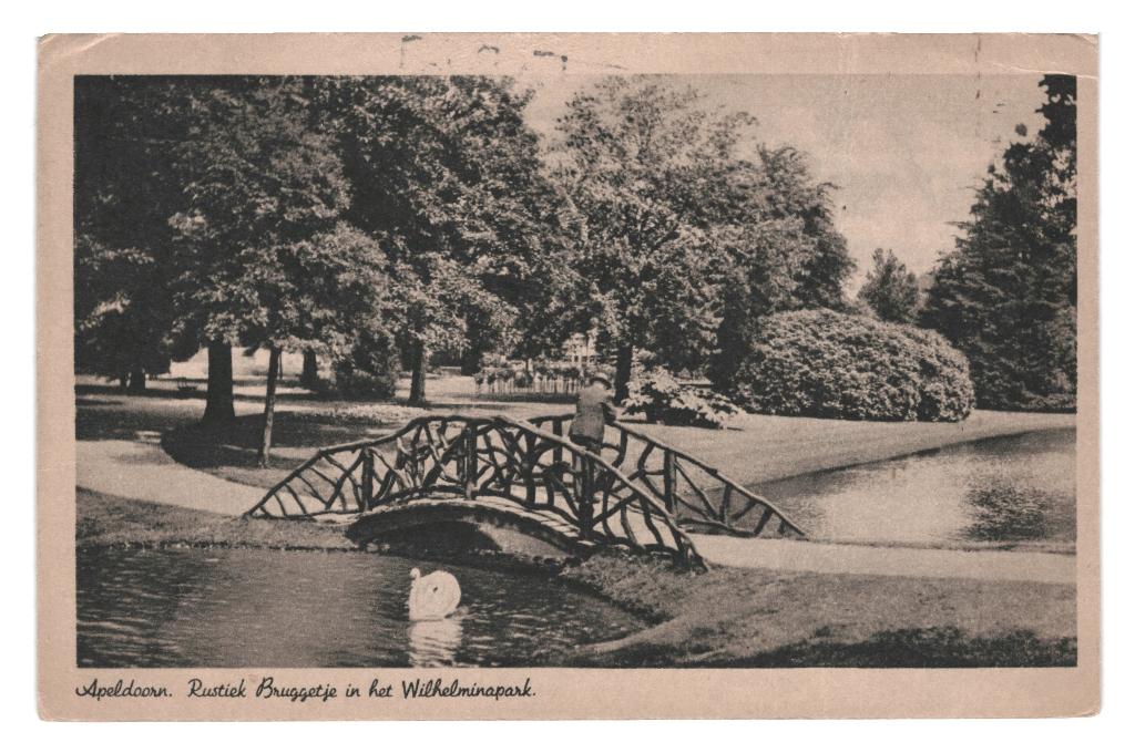 948582 Apeldoorn 1947 Gld Wilhelminapark Gelopen, Ophalen of Verzenden, 1940 tot 1960, Gelopen, Gelderland