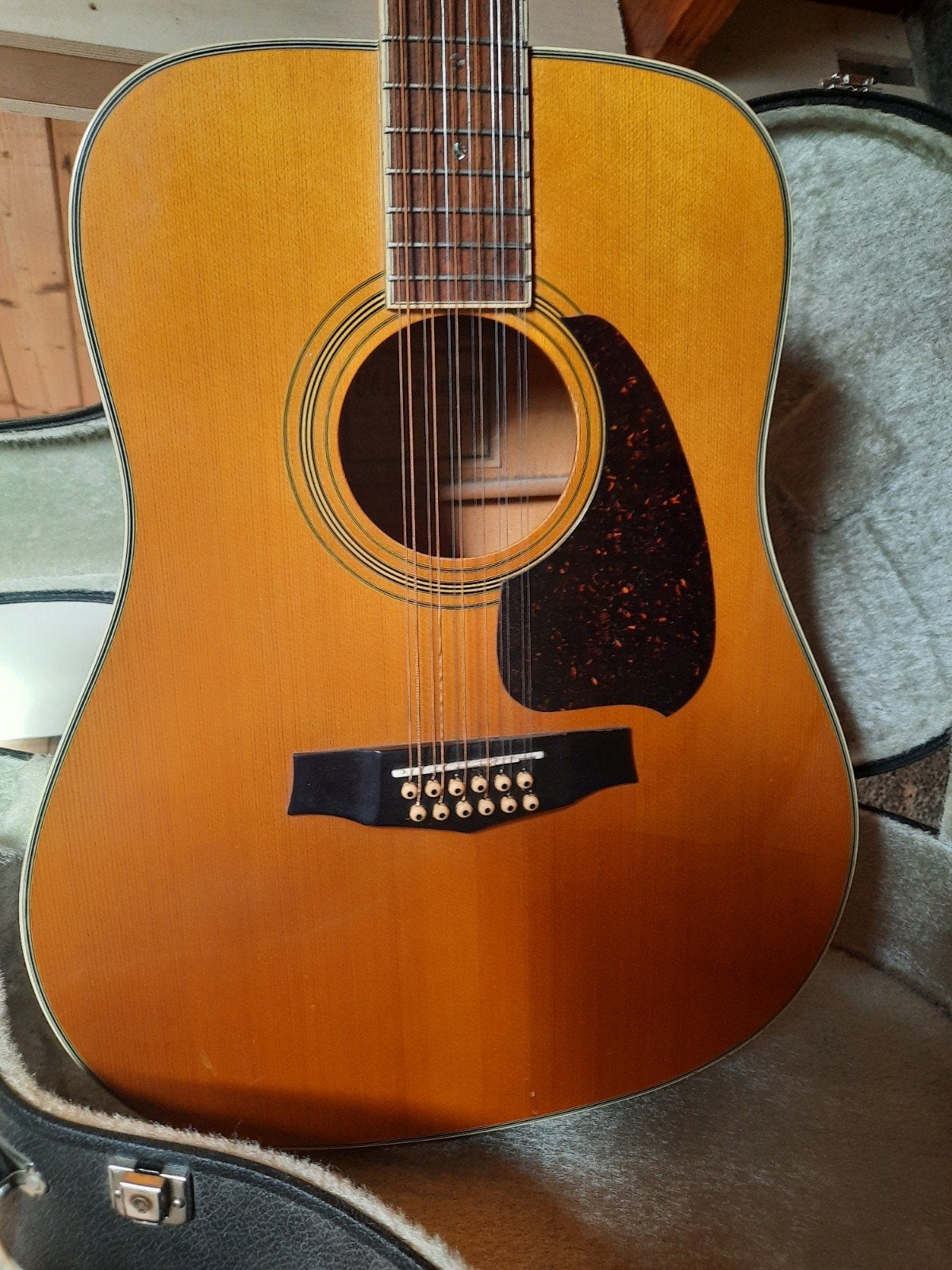 Ibanez Concord M.342 12-snarige Western gitaar met koffer, Ophalen, Gebruikt, Western- of Steelstringgitaar, 12-snarig