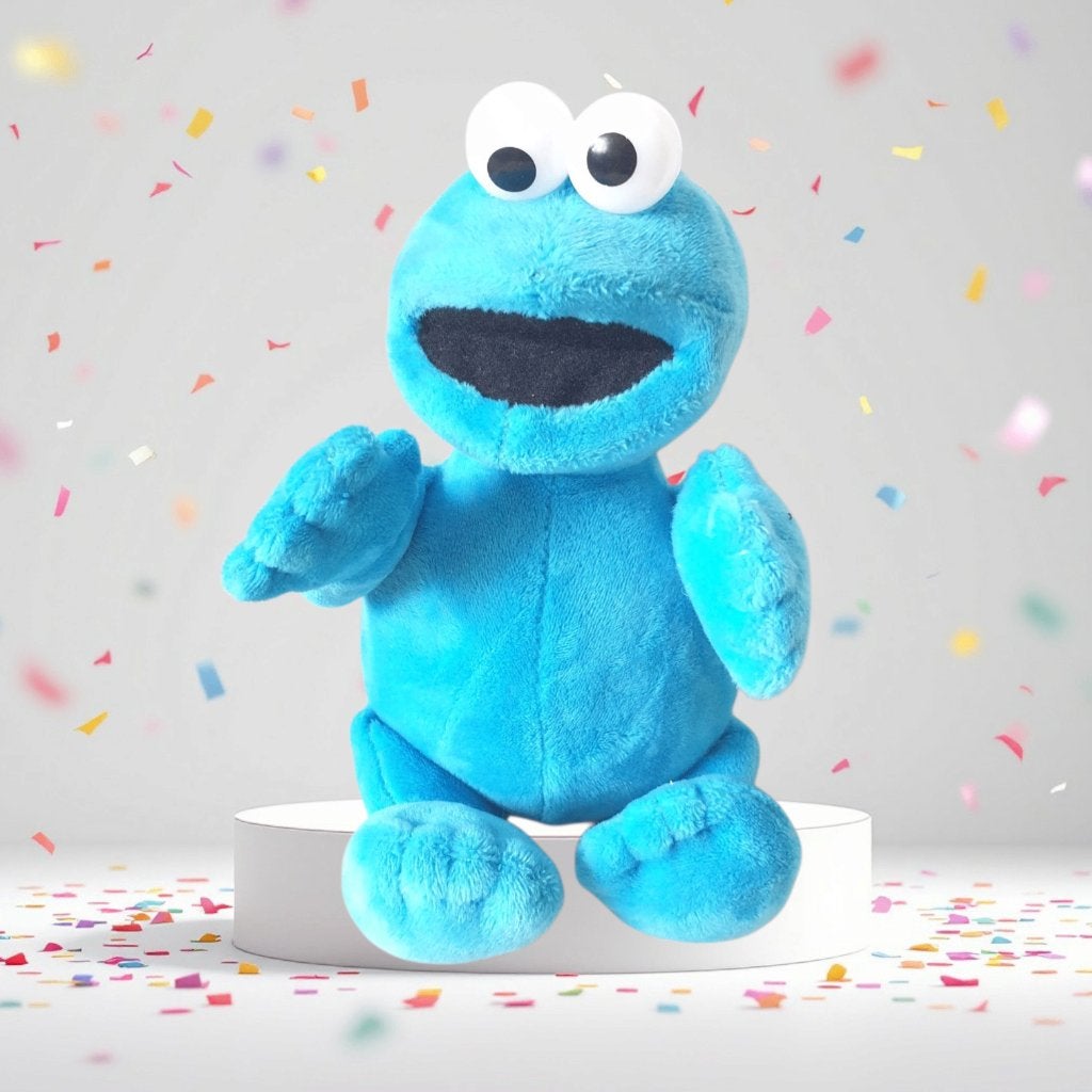 Sesamstraat Cookie monster knuffel 2017 Sesame workshop 0708, -, -, Overige typen, Blauw