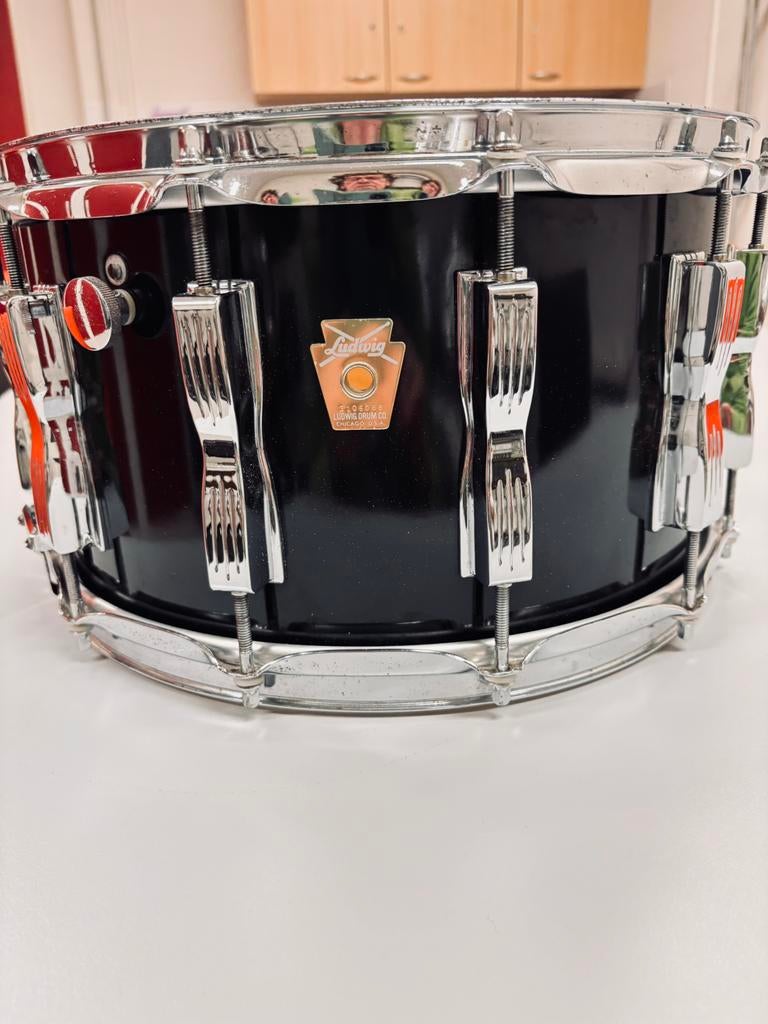 Ludwig Coliseum snare drum zwart, Muziek en Instrumenten, Drumstellen en Slagwerk, Ophalen of Verzenden, Zo goed als nieuw, Ludwig