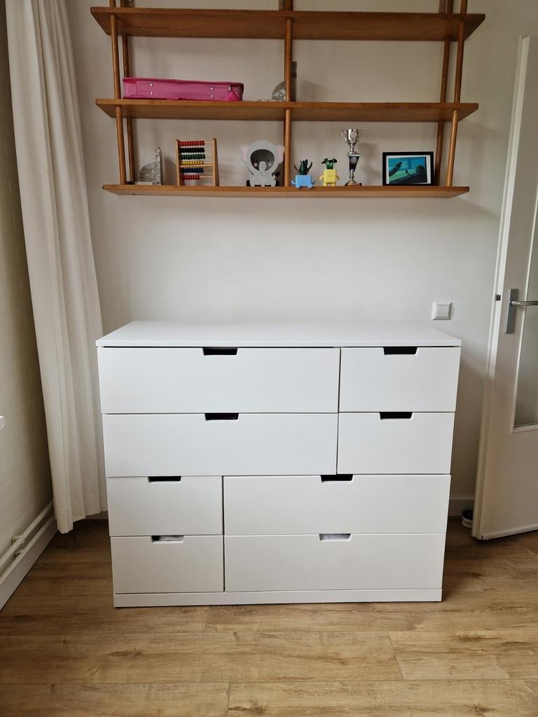 Nordli ladekast met 8 lades, Ophalen, Gebruikt, 50 tot 70 cm, 100 cm of meer