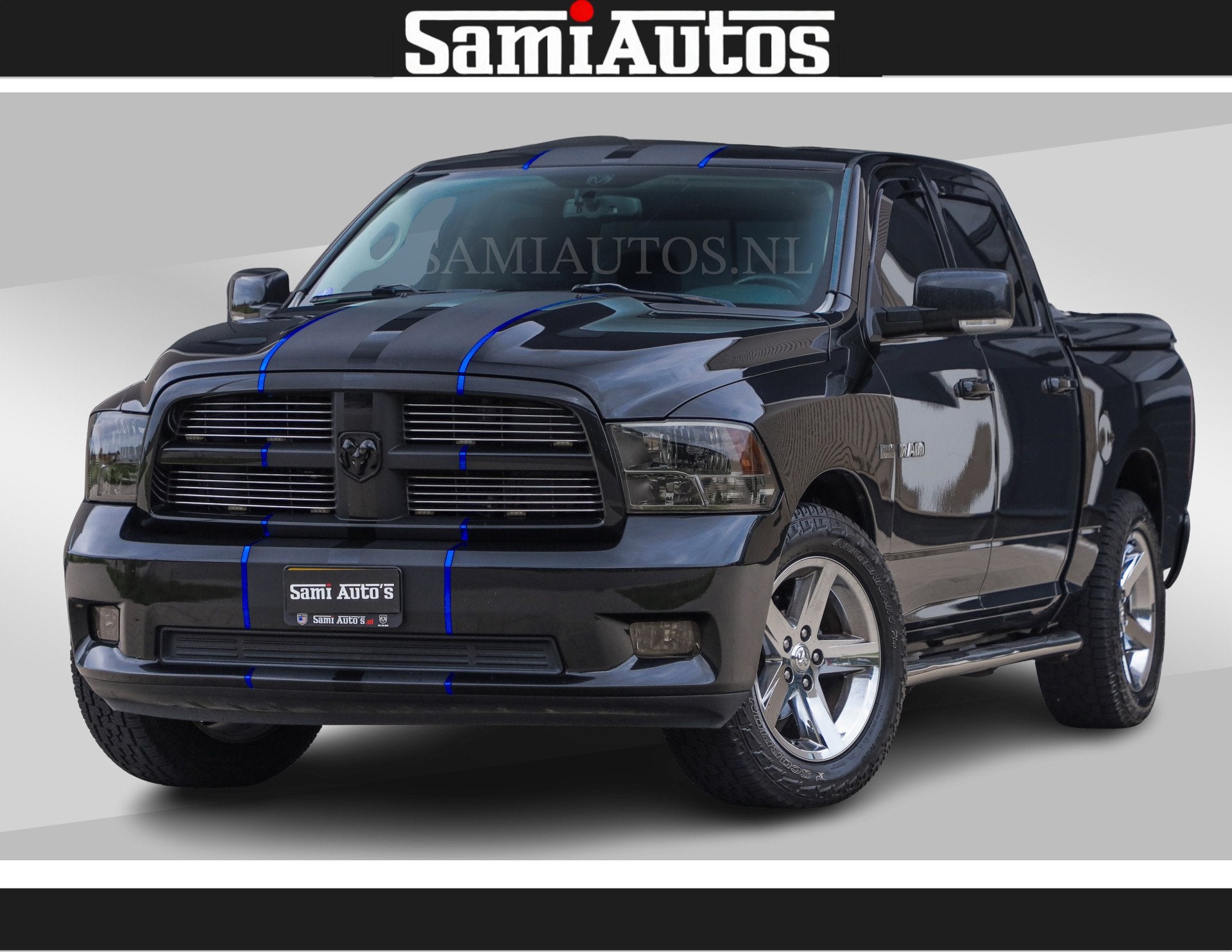 Dodge Ram BLACK ON BLACK | 5.7 V8 HEMI | SPORT | STOER EN LE, Auto's, Automaat, Euro 5, Gebruikt, 5654 cc