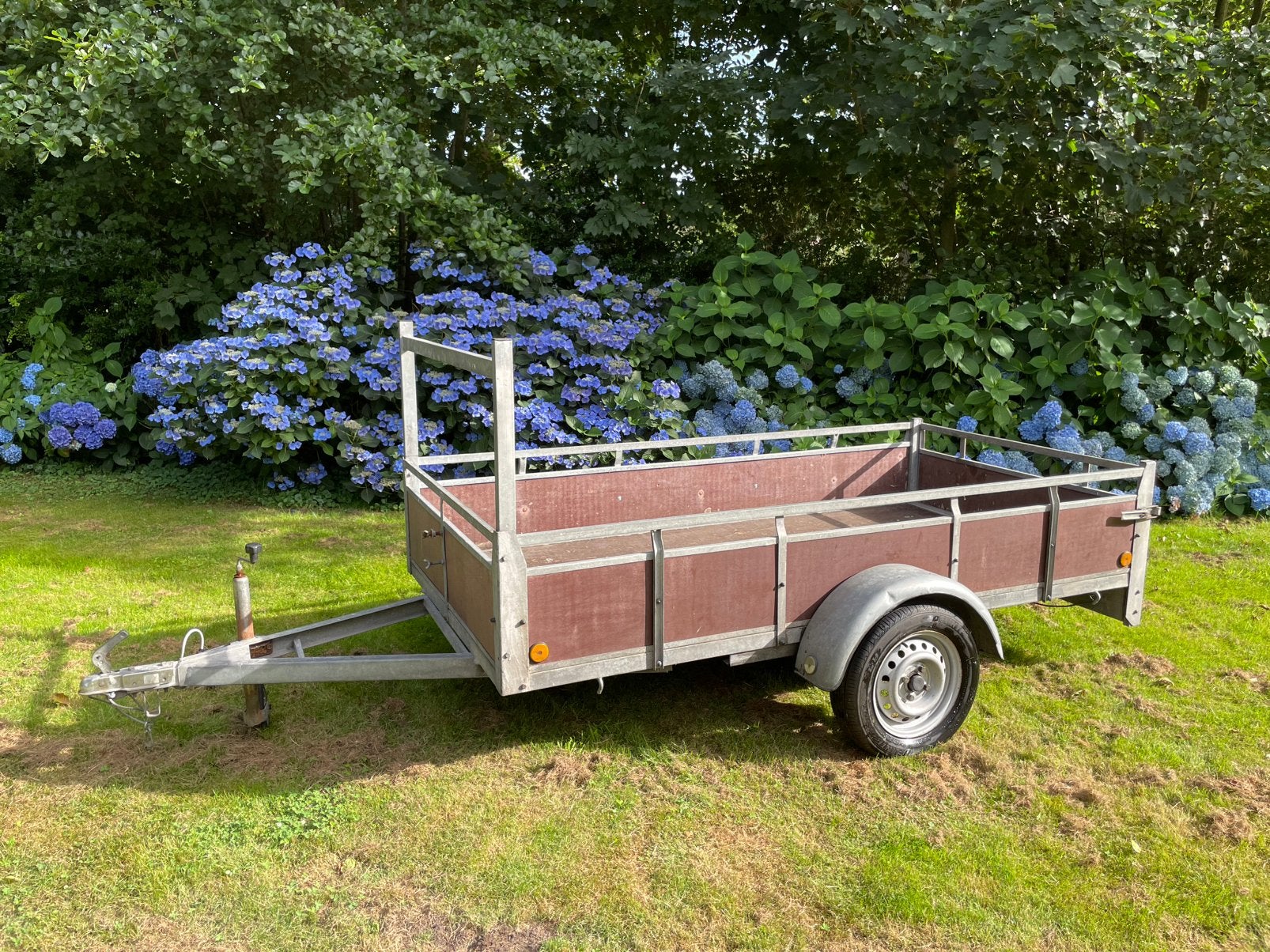 VERKOCHT! 253x130 ongeremde 750 kg aanhanger aanhangwagen, Ophalen, Gebruikt