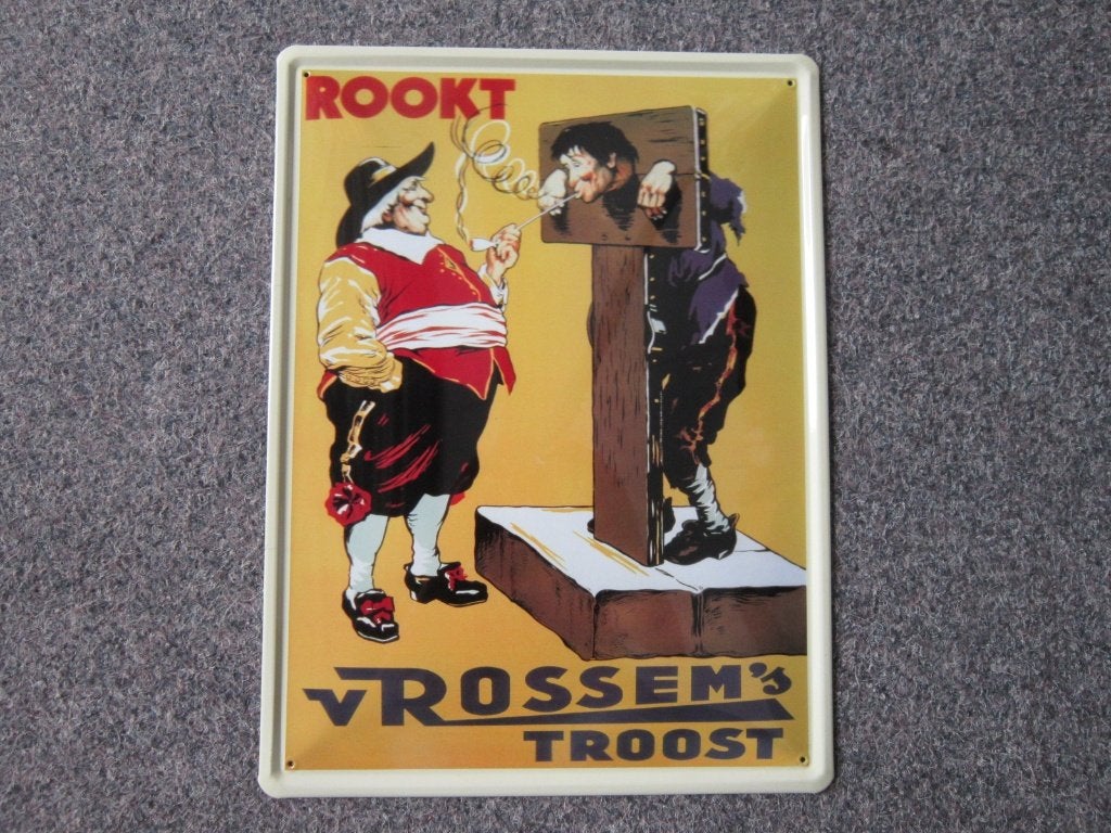 VAN ROSSUM TROOST BLIKKEN RECLAMEBORD, Ophalen, Nieuw, Reclamebord