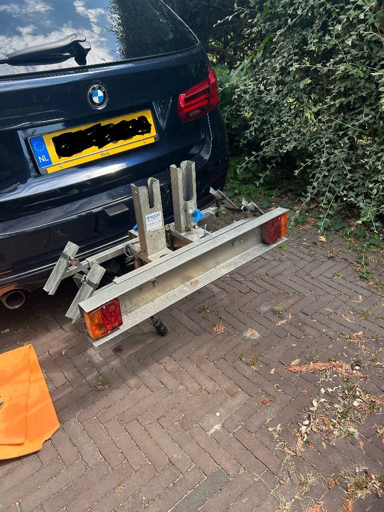 fietsdrager 2 fietsen op trekhaak Twinny Load, Ophalen, 2 fietsen, Gebruikt, Trekhaakdrager