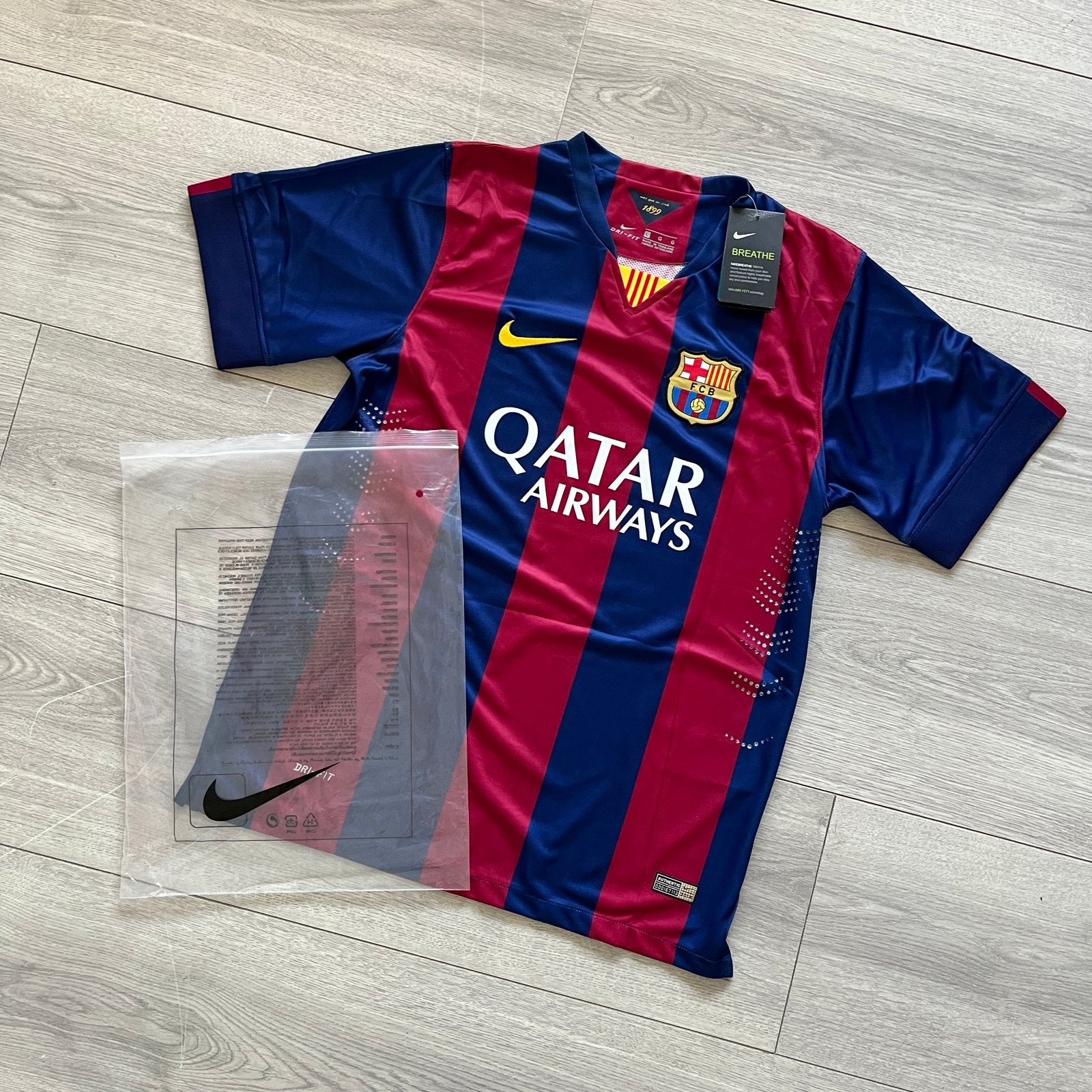 FC Barcelona Thuisshirt 2014/2015 Neymar Jr. - Maat M en L, Maat M, Ophalen of Verzenden, Nieuw, Shirt