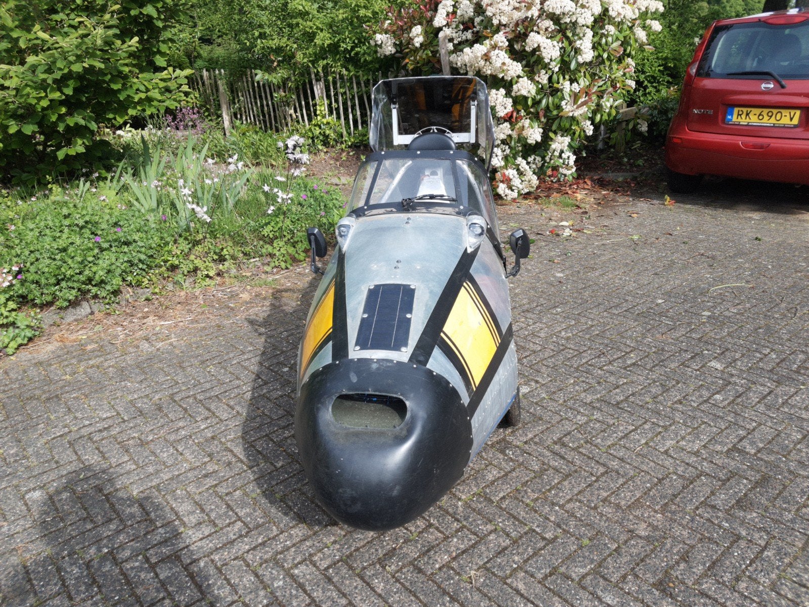 Elektrische Alleweder A3 velomobiel, Ophalen of Verzenden, Gebruikt, Trommelrem, Alleweder