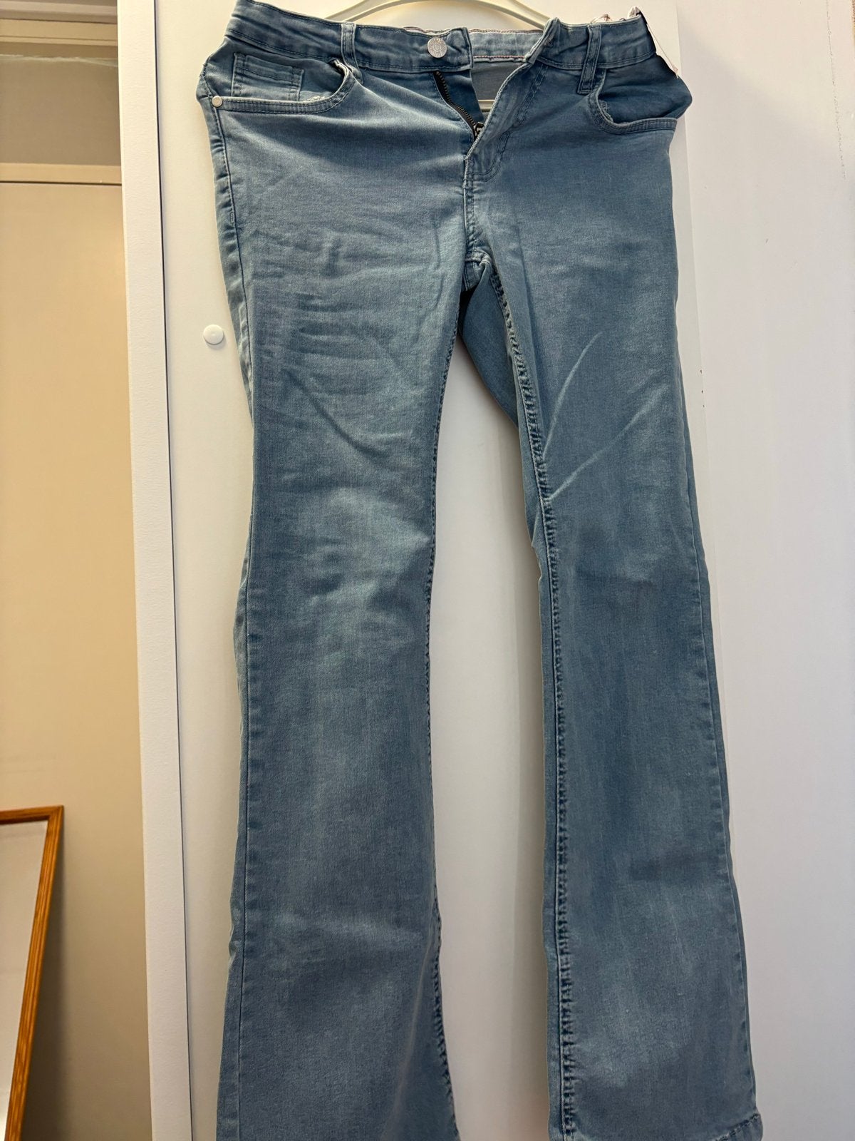 Zeeman Flared Denim Jeans - Maat 164, Kleding | Dames, Ophalen of Verzenden, Nieuw, Blauw, Overige jeansmaten