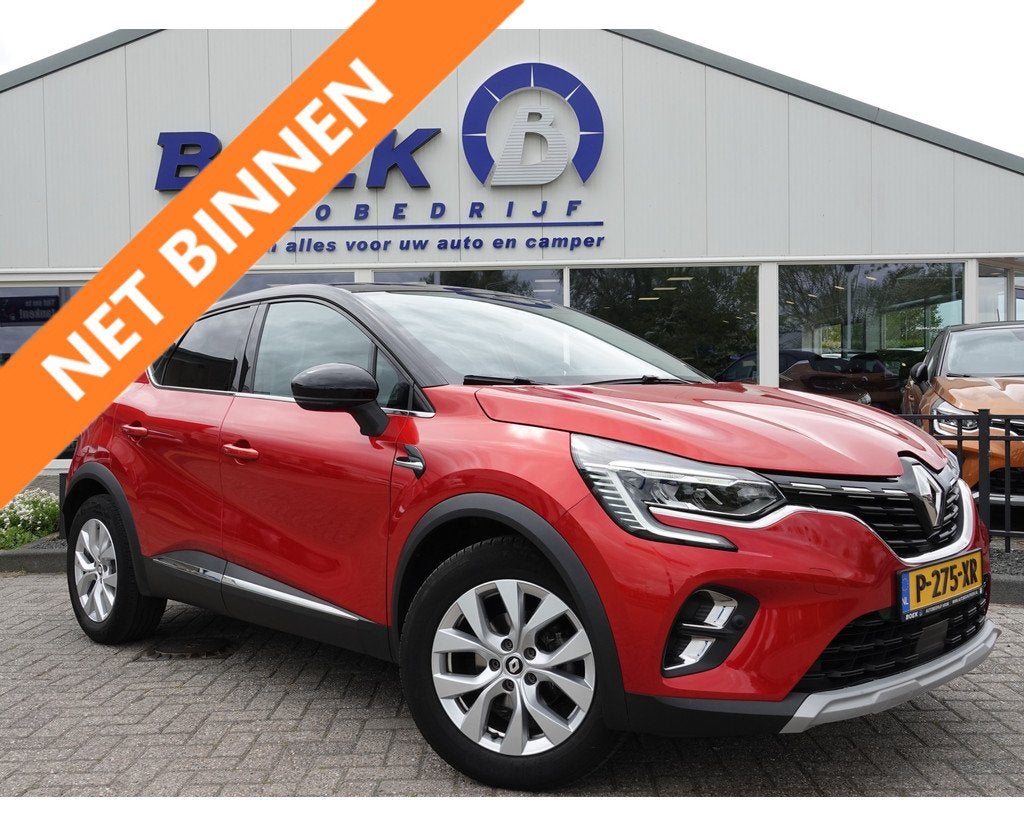 Renault Captur 1.0 TCe 90 Intens NAVI | ECC | TREKHAAK | CAM, Voorwielaandrijving, Leder en Stof, Origineel Nederlands, 19 km/l