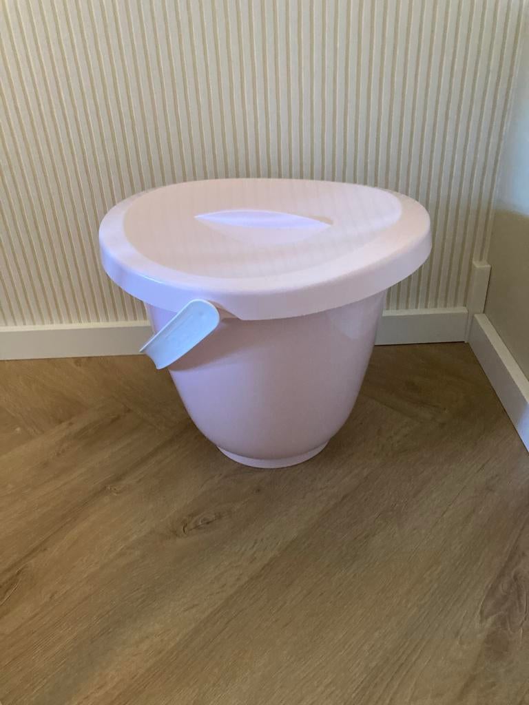 Luma Roze luier emmer met deksel en handgreep, Ophalen, Gebruikt, Luieremmer