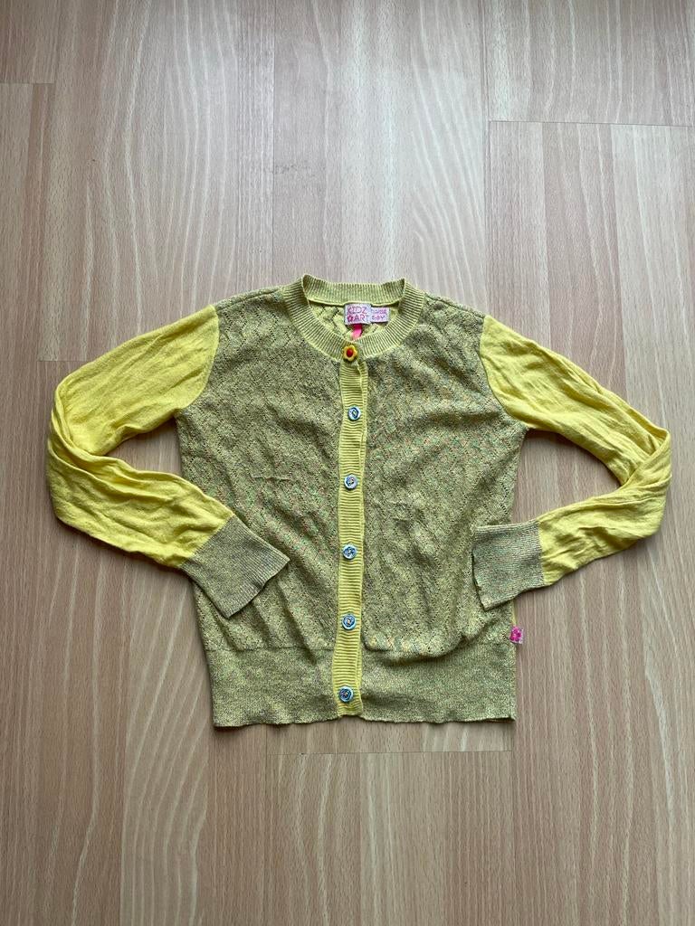 Kidz art kaat 110 meisje geel vest, Ophalen of Verzenden, Zo goed als nieuw, Meisje, Jurk of Rok