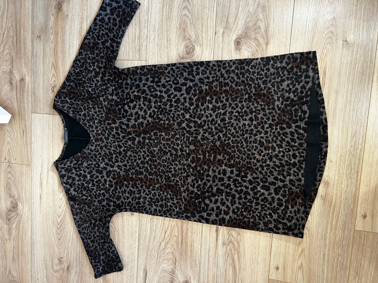 Mascha jurk met luipaardprint - Maat 42, Kleding | Dames, Meerkleurig, Maat 42/44 (L), Ophalen of Verzenden, Zo goed als nieuw