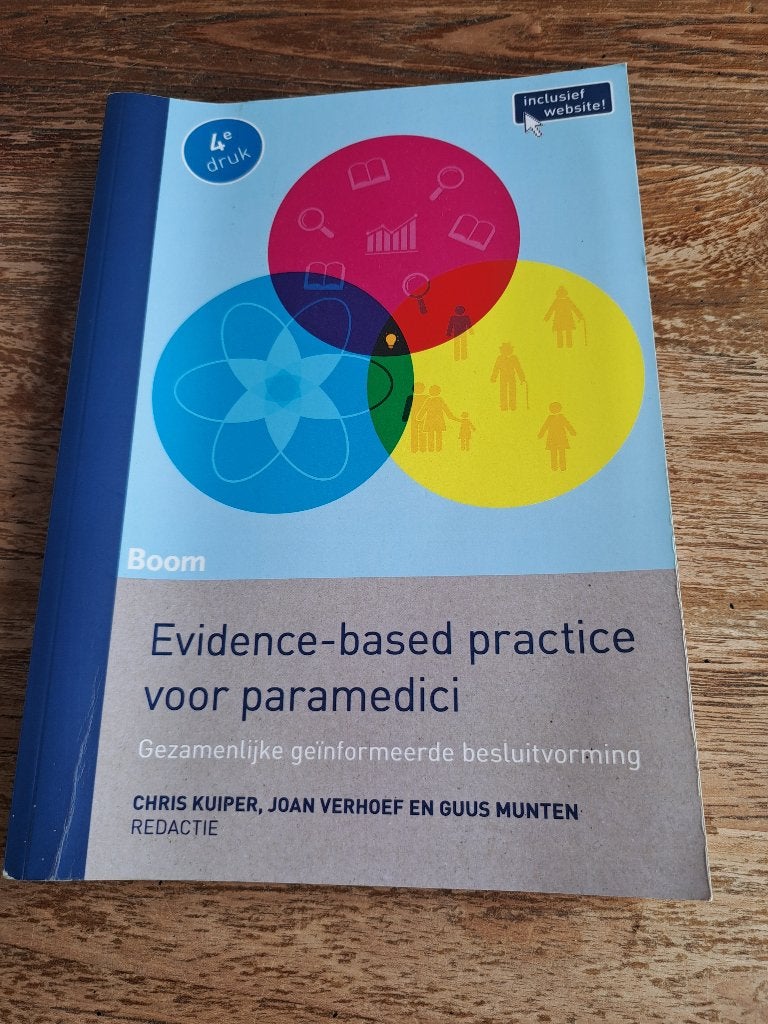 Evidence based practice voor paramedici 4e druk, Boeken, Boom, HBO, Alpha, Ophalen