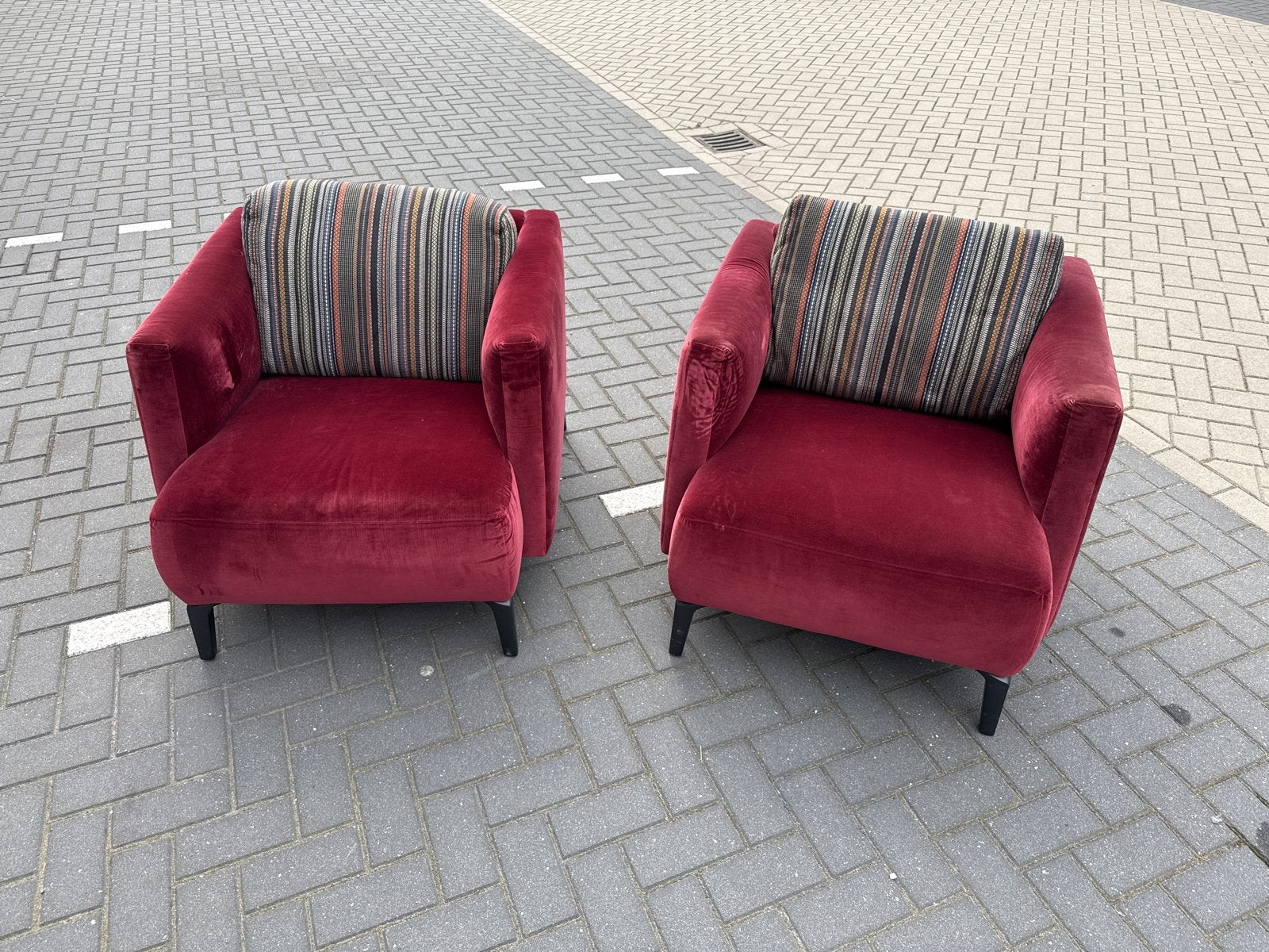 2 Pode fauteuils - Zo goed als nieuw, Ophalen, 75 tot 100 cm, Zo goed als nieuw, Stof