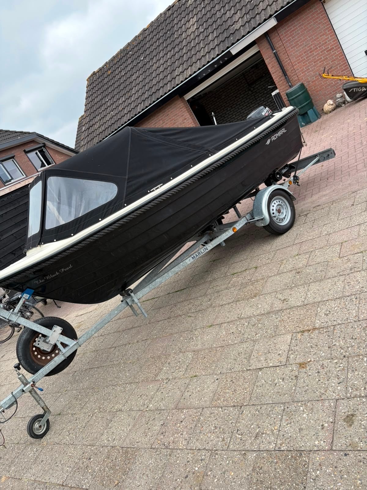 Admiral 440 sloep met 9.9 pk buitenboordmotor en trailer, Ophalen, Gebruikt