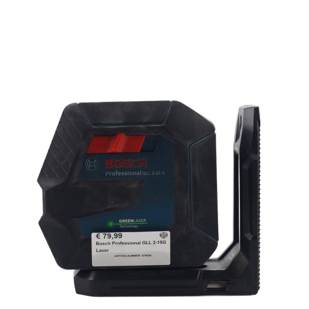 Bosch Professional GLL 2-15G Laser, Bosch, Zo goed als nieuw, Support@bosch.com, Robert Bosch GmbH
Robert-Bosch-Platz 1
70839 Gerlingen-SchillerhÃ¶he
Germany