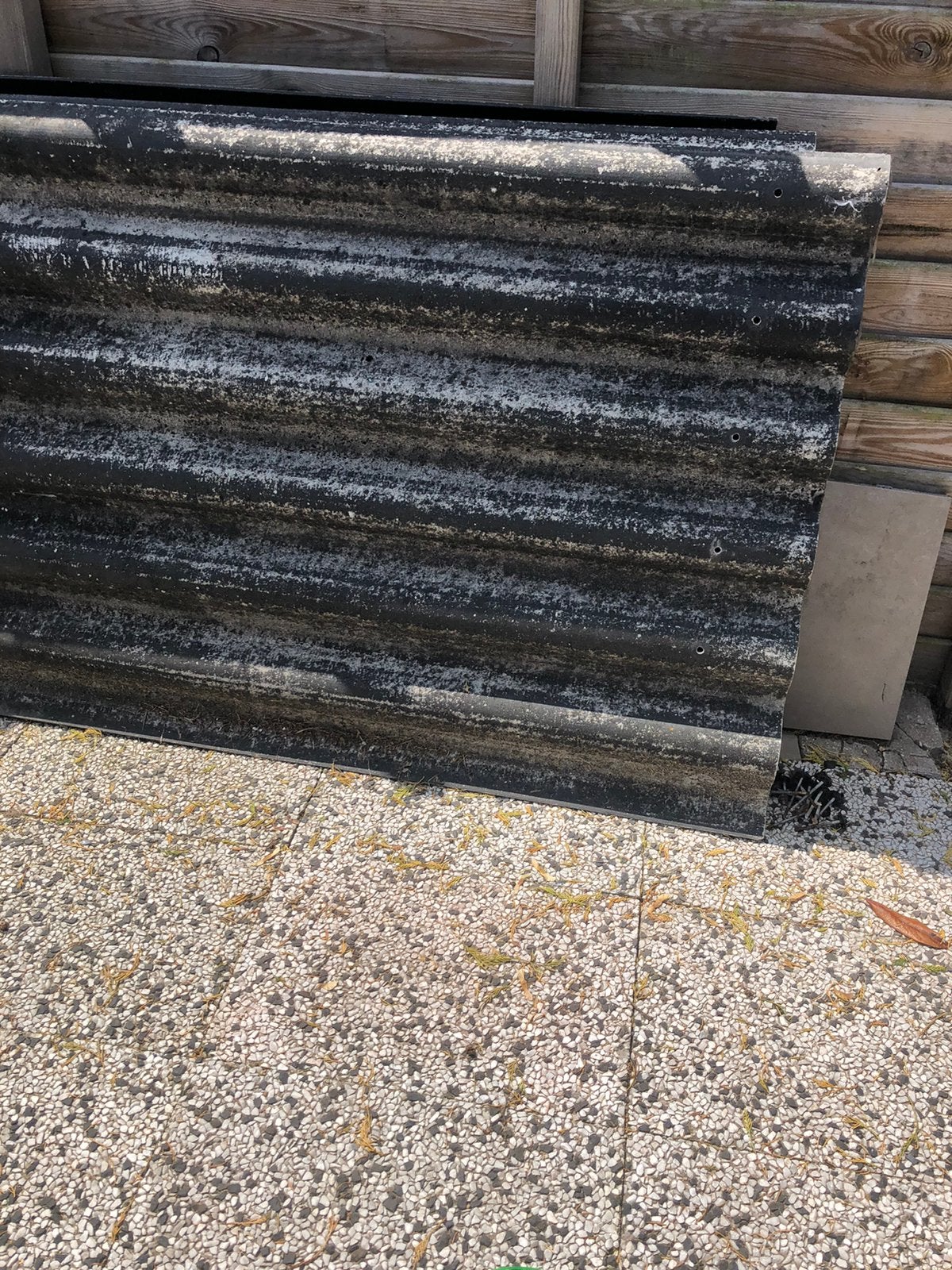 Vezelcement golfplaten, Doe-het-zelf en Verbouw, Overige materialen, Zwart, Zo goed als nieuw, Golfplaat