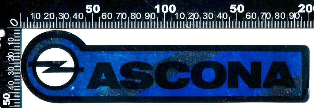 Sticker: Opel - Ascona (Spiegelsticker), Ophalen of Verzenden, Zo goed als nieuw, Auto of Motor