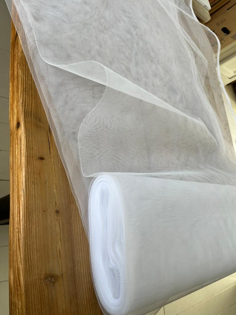 40m Tule wit, Ophalen, 120 cm of meer, Wit, 200 cm of meer