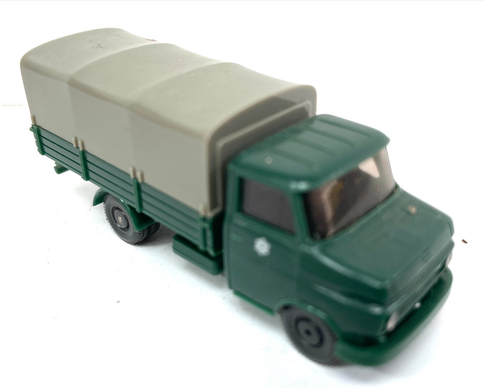 Wiking Opel Blitz vrachtwagen met zeil - Groen (H0), Hobby en Vrije tijd, Modelauto's | 1:87, Ophalen of Verzenden, Gebruikt
