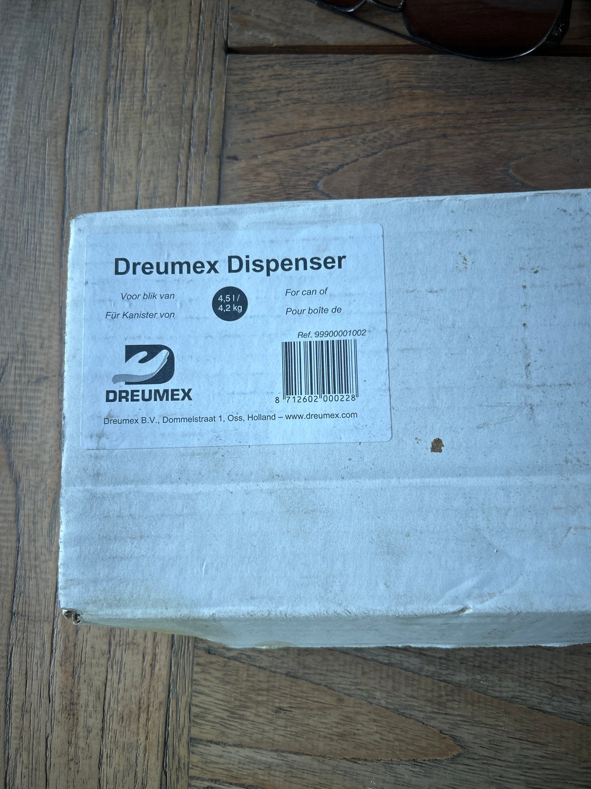 Dreumex dispenser voor handzeep - Nieuw in doos, Ophalen, Nieuw, Overige merken, Zeepdispenser/zeepbakje