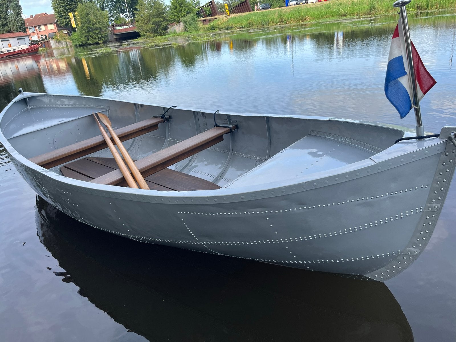 Aluminium geklonken sloep 4 mtr - Jaren '60 Klassieker, Ophalen of Verzenden, 4 m, Gebruikt, Aluminium