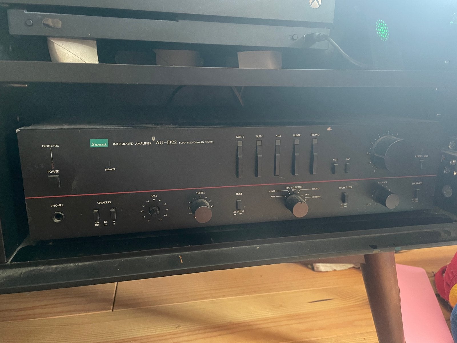 Sansui AU-D22 integrated amplifier, heeft wat liefde nodig, Audio, Tv en Foto, Versterkers en Receivers, Gebruikt, 60 tot 120 watt