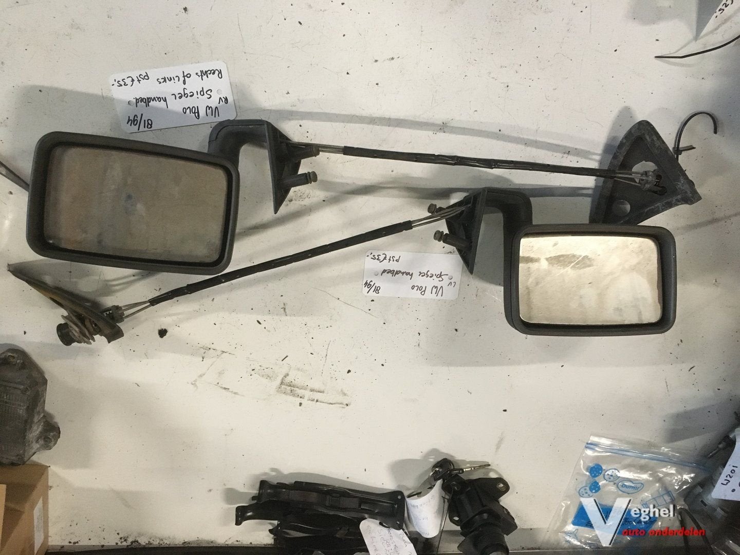 Vw Polo 1981 tm 1994 Buitenspiegel Handbed.Rechts, Gebruikt, -, -, Ophalen of Verzenden