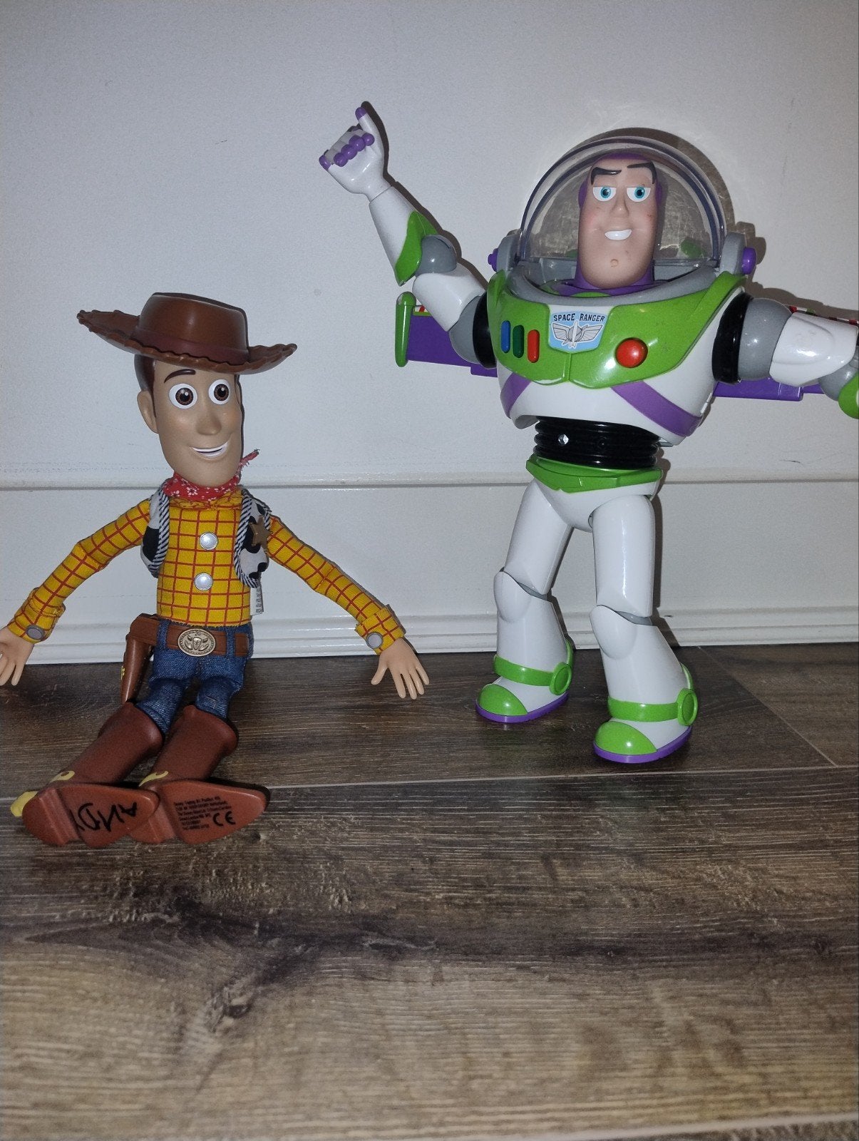 Toy Story Woody en Buzz Lightyear actiefiguren, Ophalen of Verzenden, Gebruikt