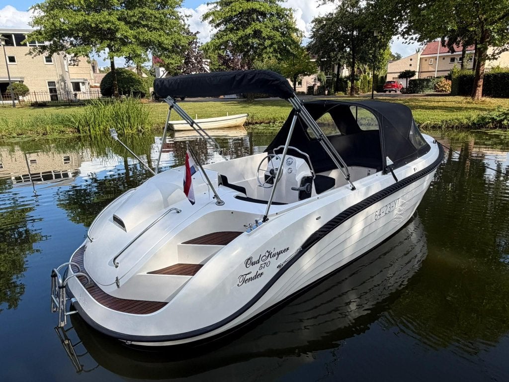 Luxe Oud Huijzer 570 Tender Sloep incl. Suzuki 60PK 4-takt, Gebruikt, 6 m, Wfwatersport@botenverhuurhoorn.nl, 2 m