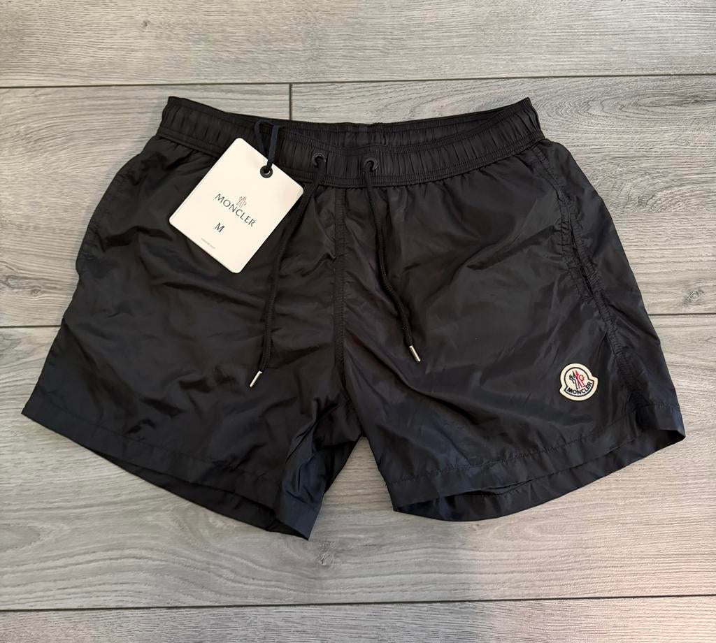 Moncler zwembroek maat M, Ophalen of Verzenden, Zwart